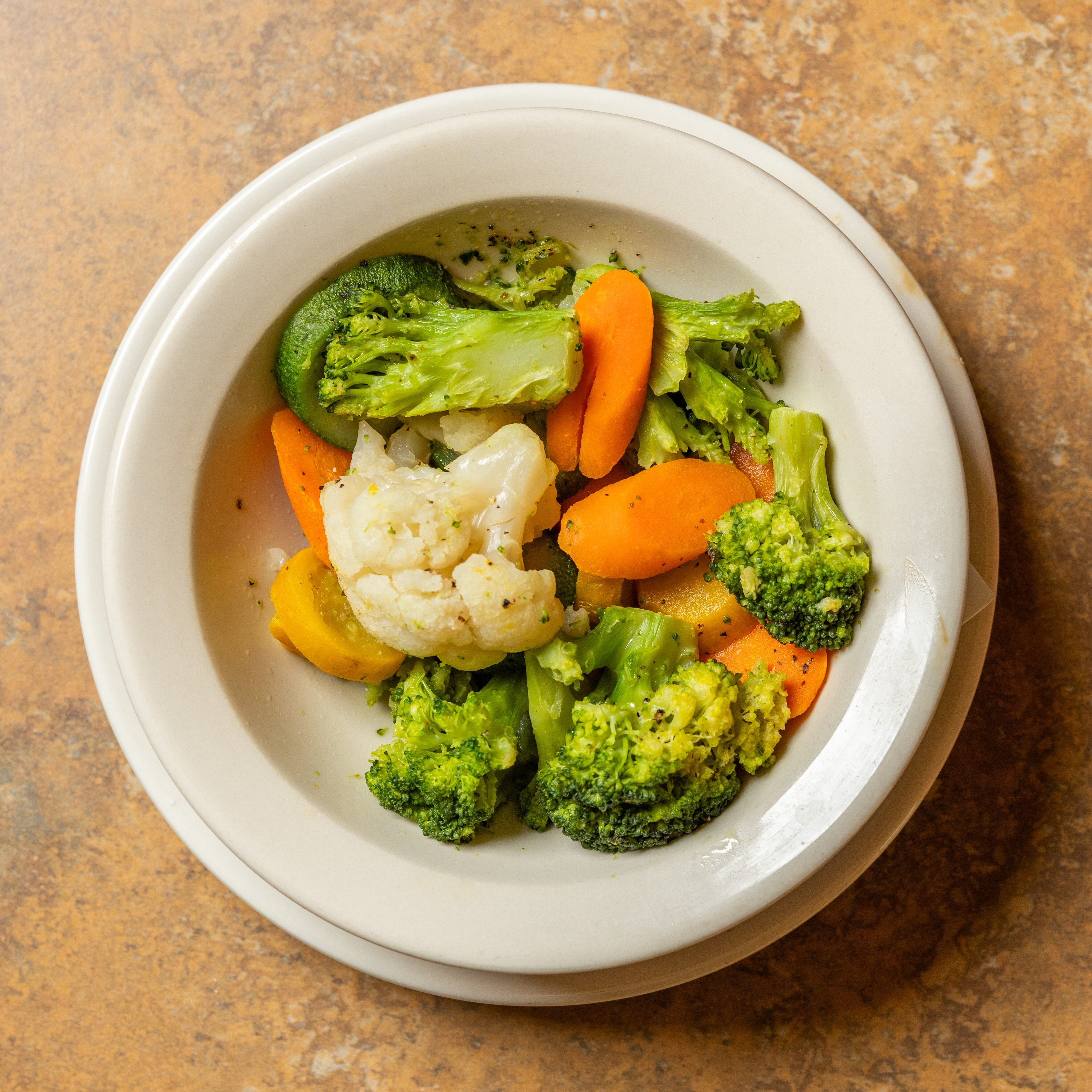 Steamed Vegetables.