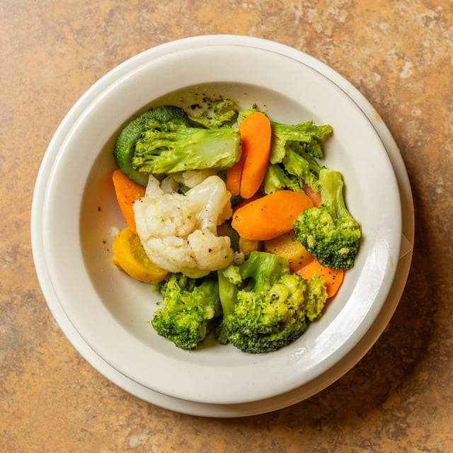 Steamed Vegetables.