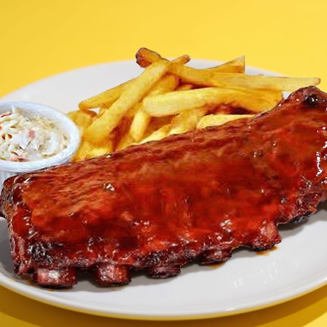 Baby Back Rib Dinner.