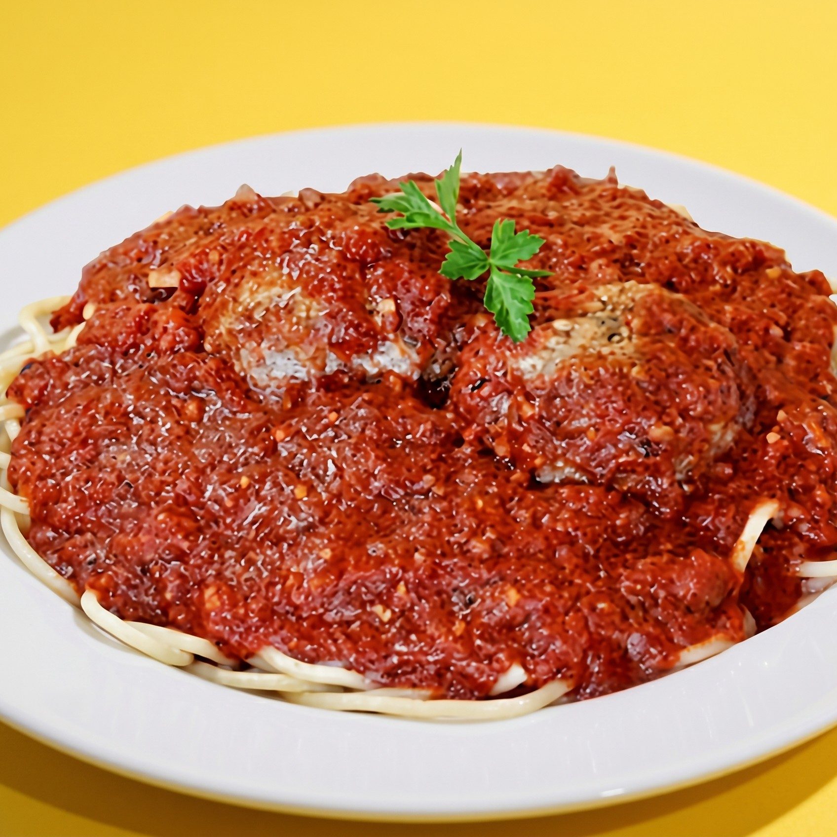 Homemade Spaghetti & Meatballs.