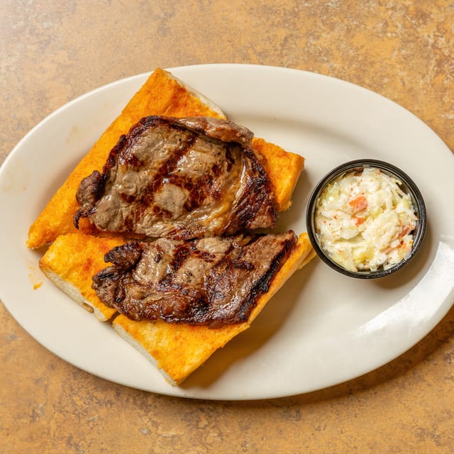 Rib Eye Steak Sandwich.